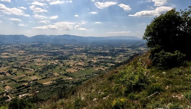 Vista dal decollo del Monte Castrocielo