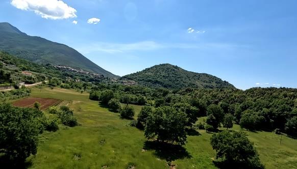 Vista dal Monte Trocchio sulla piana di Cassino