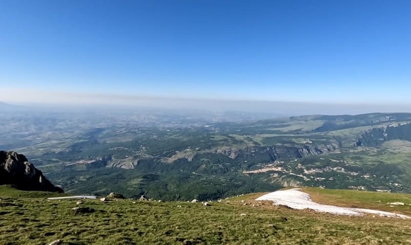 Ultima luce sul Monte Morrone
