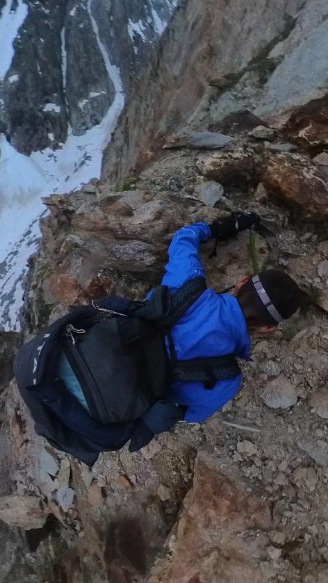 Il massiccio del Monte Bianco al tramonto