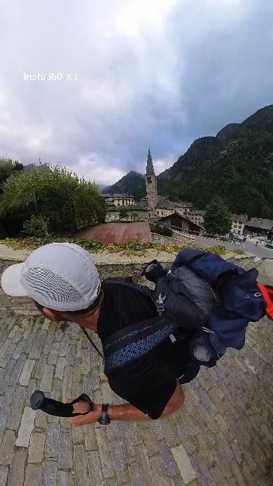 Preparativi con lo zaino ad Alagna