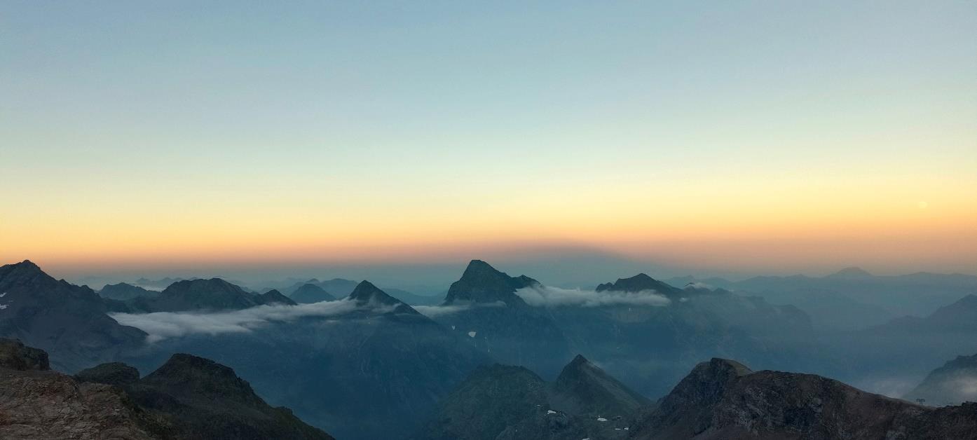 Tramonto sulla valle del Lys